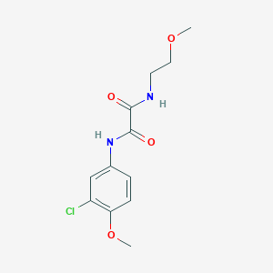 N'-(3-Chloro-4-methoxyphenyl)-N-(2-methoxyethyl)ethanediamide