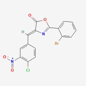 2-(2-bromophenyl)-4-(4-chloro-3-nitrobenzylidene)-1,3-oxazol-5(4H)-one