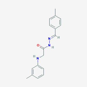 molecular formula C17H19N3O B389739 N'-(4-methylbenzylidene)-2-(3-toluidino)acetohydrazide 