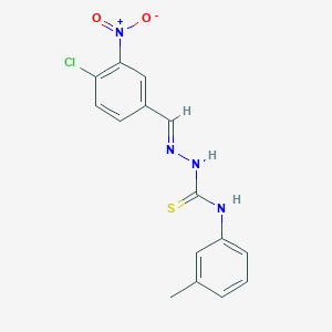 4-chloro-3-nitrobenzaldehyde N-(3-methylphenyl)thiosemicarbazone