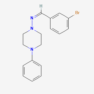 N-(3-bromobenzylidene)-4-phenyl-1-piperazinamine