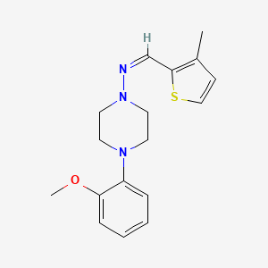 molecular formula C17H21N3OS B3897427 (Z)-N-[4-(2-methoxyphenyl)piperazin-1-yl]-1-(3-methylthiophen-2-yl)methanimine 