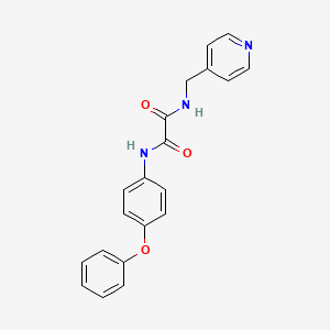 molecular formula C20H17N3O3 B3897454 N-(4-phenoxyphenyl)-N'-(4-pyridinylmethyl)ethanediamide 