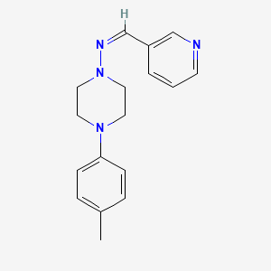 4-(4-methylphenyl)-N-(3-pyridinylmethylene)-1-piperazinamine