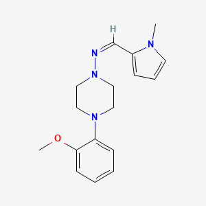 4-(2-methoxyphenyl)-N-[(1-methyl-1H-pyrrol-2-yl)methylene]-1-piperazinamine