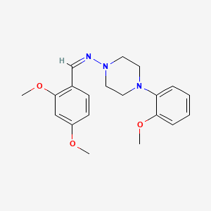 molecular formula C20H25N3O3 B3897515 N-(2,4-dimethoxybenzylidene)-4-(2-methoxyphenyl)-1-piperazinamine 