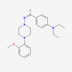 N-[4-(diethylamino)benzylidene]-4-(2-methoxyphenyl)-1-piperazinamine