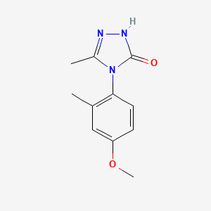 molecular formula C11H13N3O2 B3897567 4-(4-methoxy-2-methylphenyl)-5-methyl-2,4-dihydro-3H-1,2,4-triazol-3-one 