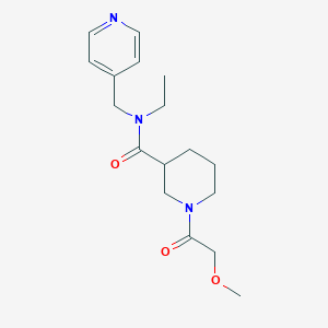 N-ethyl-1-(methoxyacetyl)-N-(pyridin-4-ylmethyl)piperidine-3-carboxamide