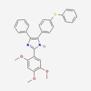 5-phenyl-4-[4-(phenylthio)phenyl]-2-(2,4,5-trimethoxyphenyl)-1H-imidazole