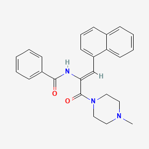 N-[1-[(4-methyl-1-piperazinyl)carbonyl]-2-(1-naphthyl)vinyl]benzamide