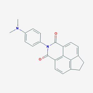 molecular formula C22H18N2O2 B389768 2-[4-(dimethylamino)phenyl]-6,7-dihydro-1H-indeno[6,7,1-def]isoquinoline-1,3(2H)-dione 
