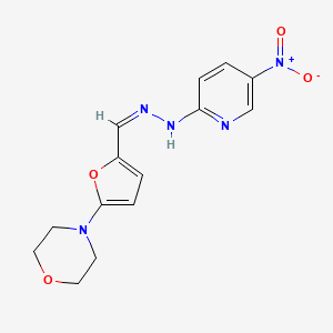 5-(4-morpholinyl)-2-furaldehyde (5-nitro-2-pyridinyl)hydrazone