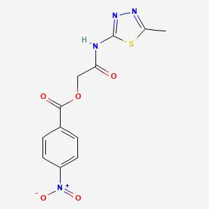 2-[(5-methyl-1,3,4-thiadiazol-2-yl)amino]-2-oxoethyl 4-nitrobenzoate