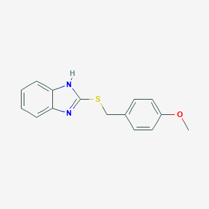 molecular formula C15H14N2OS B389781 2-(4-Methoxy-benzylsulfanyl)-1H-benzoimidazole CAS No. 321680-96-0