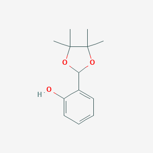 molecular formula C13H18O3 B389782 2-(4,4,5,5-Tetramethyl-1,3-dioxolan-2-yl)phenol CAS No. 24392-96-9