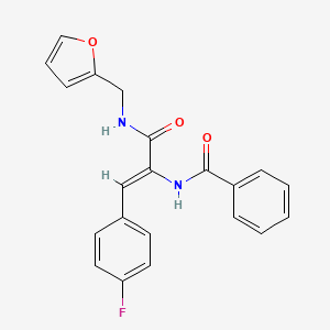 (2Z)-3-(4-FLUOROPHENYL)-N-[(FURAN-2-YL)METHYL]-2-(PHENYLFORMAMIDO)PROP-2-ENAMIDE