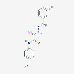 2-(2-(3-Bromobenzylidene)hydrazino)-N-(4-ethylphenyl)-2-oxoacetamide