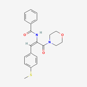 N-[2-[4-(methylthio)phenyl]-1-(4-morpholinylcarbonyl)vinyl]benzamide