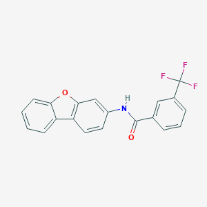 molecular formula C20H12F3NO2 B389787 N-dibenzo[b,d]furan-3-yl-3-(trifluoromethyl)benzamide 