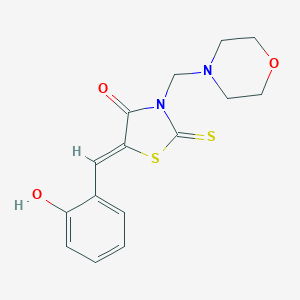 5-(2-Hydroxybenzylidene)-3-(4-morpholinylmethyl)-2-thioxo-1,3-thiazolidin-4-one