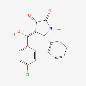 4-(4-chlorobenzoyl)-3-hydroxy-1-methyl-5-phenyl-1,5-dihydro-2H-pyrrol-2-one