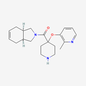 (3aR*,7aS*)-2-({4-[(2-methylpyridin-3-yl)oxy]piperidin-4-yl}carbonyl)-2,3,3a,4,7,7a-hexahydro-1H-isoindole