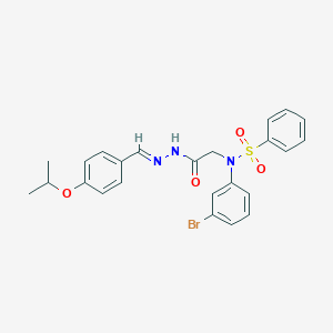 N-(3-bromophenyl)-N-{2-[2-(4-isopropoxybenzylidene)hydrazino]-2-oxoethyl}benzenesulfonamide