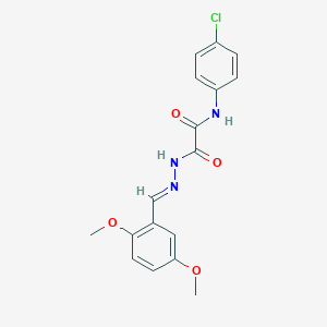 N-(4-chlorophenyl)-2-[2-(2,5-dimethoxybenzylidene)hydrazino]-2-oxoacetamide