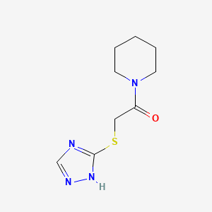 1-(PIPERIDIN-1-YL)-2-(4H-1,2,4-TRIAZOL-3-YLSULFANYL)ETHAN-1-ONE