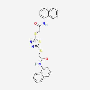 2,2'-[1,3,4-thiadiazole-2,5-diylbis(thio)]bis(N-1-naphthylacetamide)