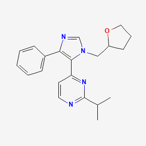 2-isopropyl-4-[4-phenyl-1-(tetrahydrofuran-2-ylmethyl)-1H-imidazol-5-yl]pyrimidine