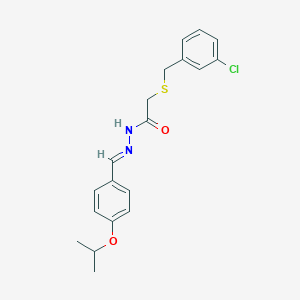 2-[(3-chlorobenzyl)sulfanyl]-N'-(4-isopropoxybenzylidene)acetohydrazide