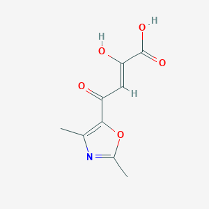 molecular formula C9H9NO5 B3898256 4-(2,4-dimethyl-1,3-oxazol-5-yl)-2-hydroxy-4-oxo-2-butenoic acid 