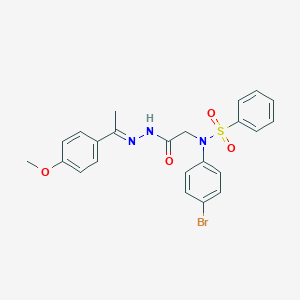 N-(4-bromophenyl)-N-(2-{2-[1-(4-methoxyphenyl)ethylidene]hydrazino}-2-oxoethyl)benzenesulfonamide