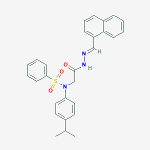 N-(4-isopropylphenyl)-N-{2-[2-(1-naphthylmethylene)hydrazino]-2-oxoethyl}benzenesulfonamide