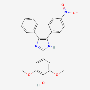 2,6-dimethoxy-4-[5-(4-nitrophenyl)-4-phenyl-1H-imidazol-2-yl]phenol