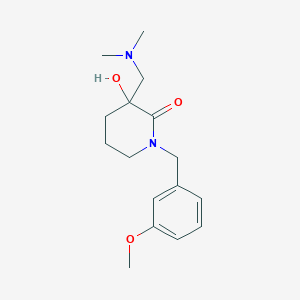 molecular formula C16H24N2O3 B3898366 3-[(dimethylamino)methyl]-3-hydroxy-1-(3-methoxybenzyl)-2-piperidinone 