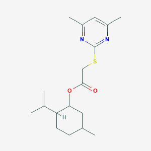 2-ISOPROPYL-5-METHYLCYCLOHEXYL 2-[(4,6-DIMETHYL-2-PYRIMIDINYL)SULFANYL]ACETATE