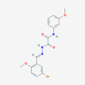 molecular formula C17H16BrN3O4 B389856 2-(2-(5-Bromo-2-methoxybenzylidene)hydrazino)-N-(3-methoxyphenyl)-2-oxoacetamide 
