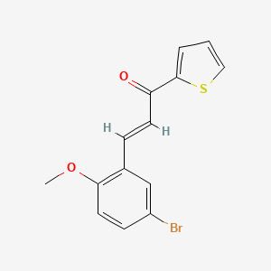 (E)-3-(5-bromo-2-methoxyphenyl)-1-thiophen-2-ylprop-2-en-1-one