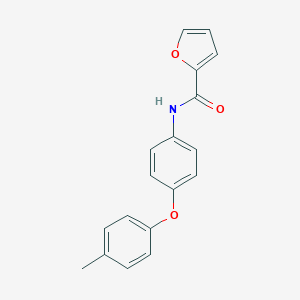 molecular formula C18H15NO3 B389861 N-[4-(4-methylphenoxy)phenyl]furan-2-carboxamide CAS No. 356093-15-7