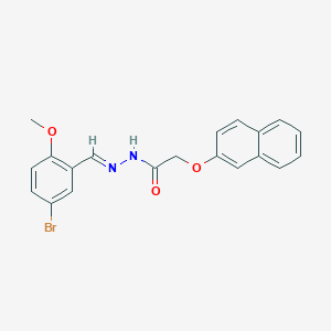 molecular formula C20H17BrN2O3 B389862 N'-(5-bromo-2-methoxybenzylidene)-2-(2-naphthyloxy)acetohydrazide 