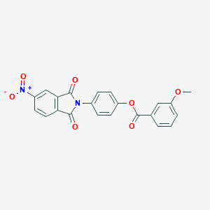 4-{5-nitro-1,3-dioxo-1,3-dihydro-2H-isoindol-2-yl}phenyl 3-methoxybenzoate