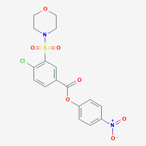 4-Nitrophenyl 4-chloro-3-(4-morpholinylsulfonyl)benzoate