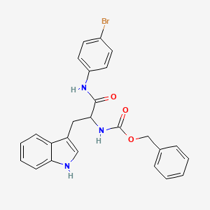 N-[(benzyloxy)carbonyl]-N-(4-bromophenyl)tryptophanamide