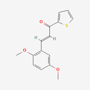 (E)-3-(2,5-dimethoxyphenyl)-1-thiophen-2-ylprop-2-en-1-one