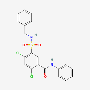 5-(benzylsulfamoyl)-2,4-dichloro-N-phenylbenzamide