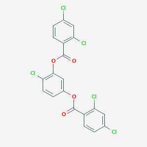 molecular formula C20H9Cl5O4 B389873 2-Chloro-5-[(2,4-dichlorobenzoyl)oxy]phenyl 2,4-dichlorobenzoate 