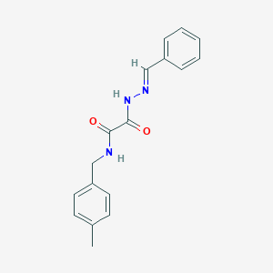 molecular formula C17H17N3O2 B389877 2-(2-benzylidenehydrazino)-N-(4-methylbenzyl)-2-oxoacetamide 